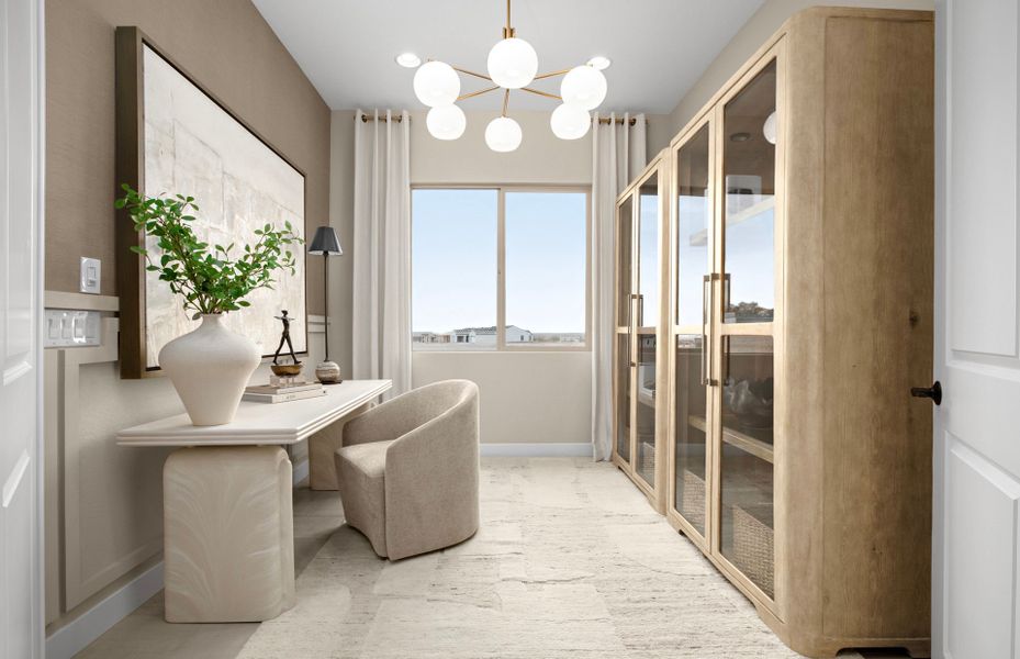 Representative furnished interior of a home built from the Bayley by Del Webb in Sun City Festival, Buckeye (Image 12).