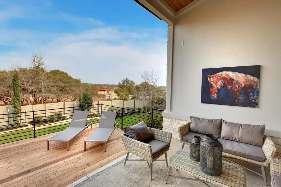 Exterior details and patio area of a home in Two Step Farm Showcase, Montgomery (Image 1). Exterior details and patio area of a home in Two Step Farm Showcase, Montgomery (Image 1).