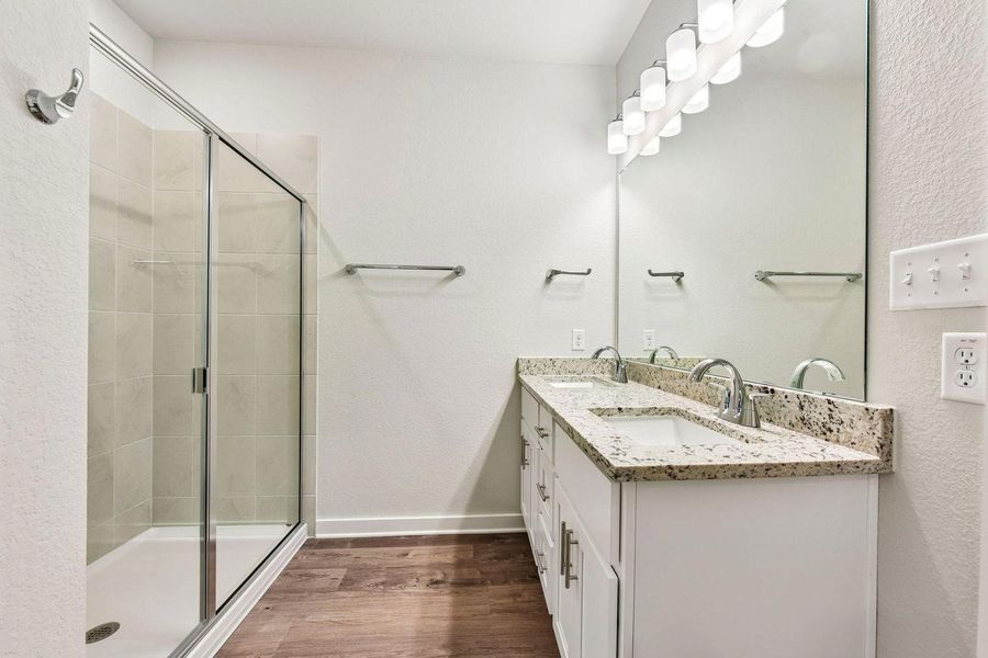 Furnished interior view inside a new home in Cloverleaf, Austin (Image 13).