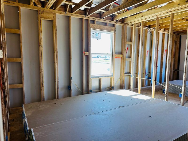 In-progress construction of a new home in Patterson Ranch, Georgetown, TX (Image 11).