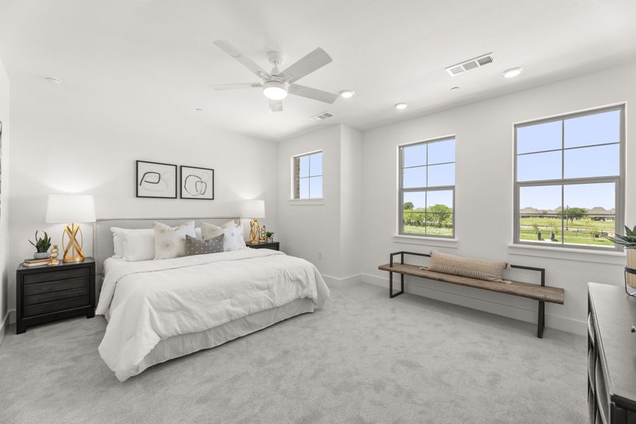 Furnished interior view inside a new home in The Tribute, The Colony (Image 14). Furnished interior view inside a new home in The Tribute, The Colony (Image 14).