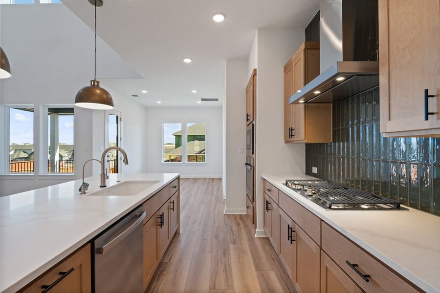 Furnished interior view inside a new home in Park Collection at Lariat, Liberty Hill (Image 13).