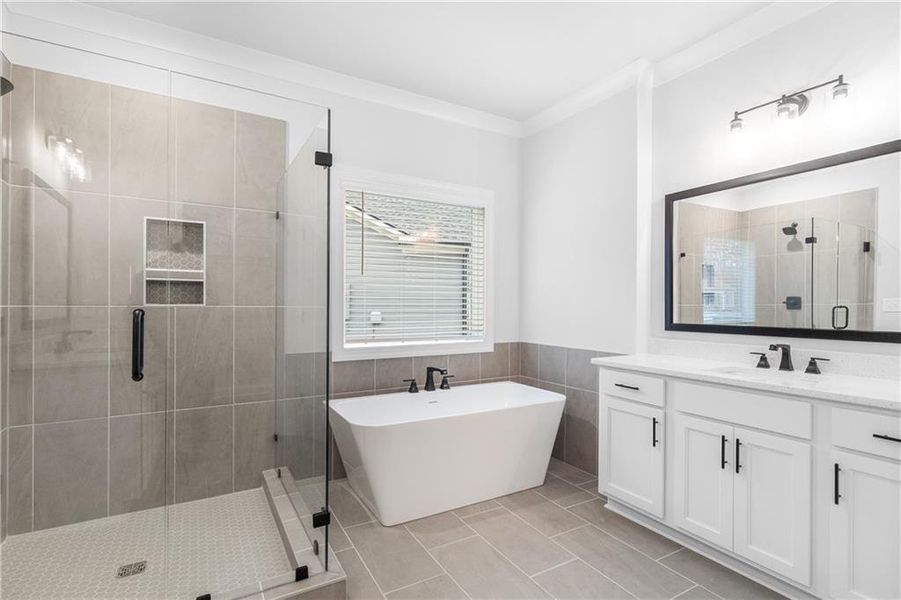 Furnished interior view inside a new home in Belle Woode Estates, Monroe (Image 5).