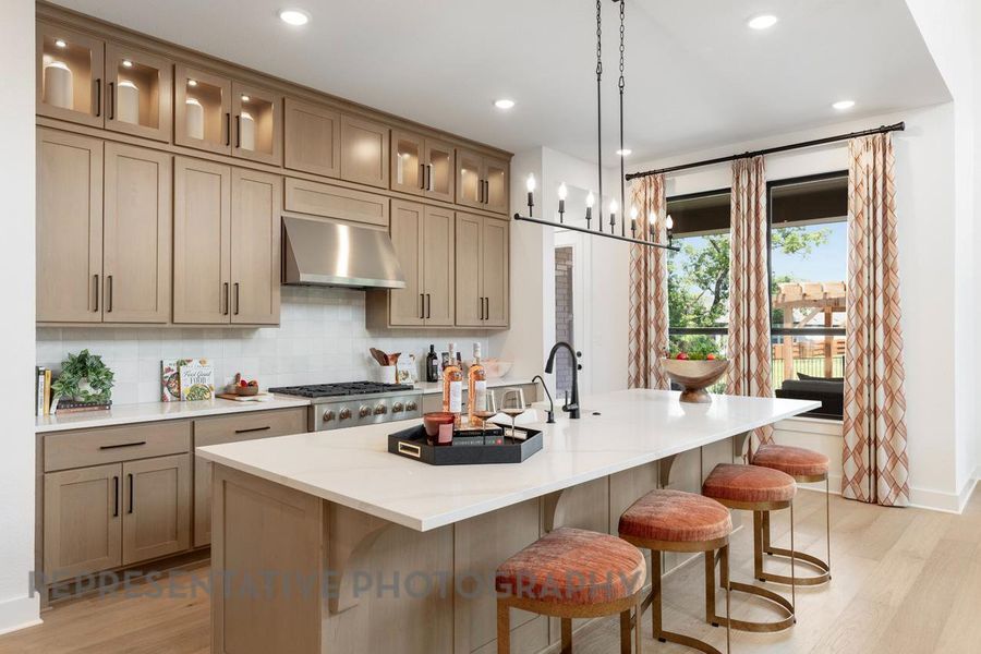 Furnished interior view inside a new home in 6 Creeks at Waterridge: 60ft. lots, Kyle (Image 26).