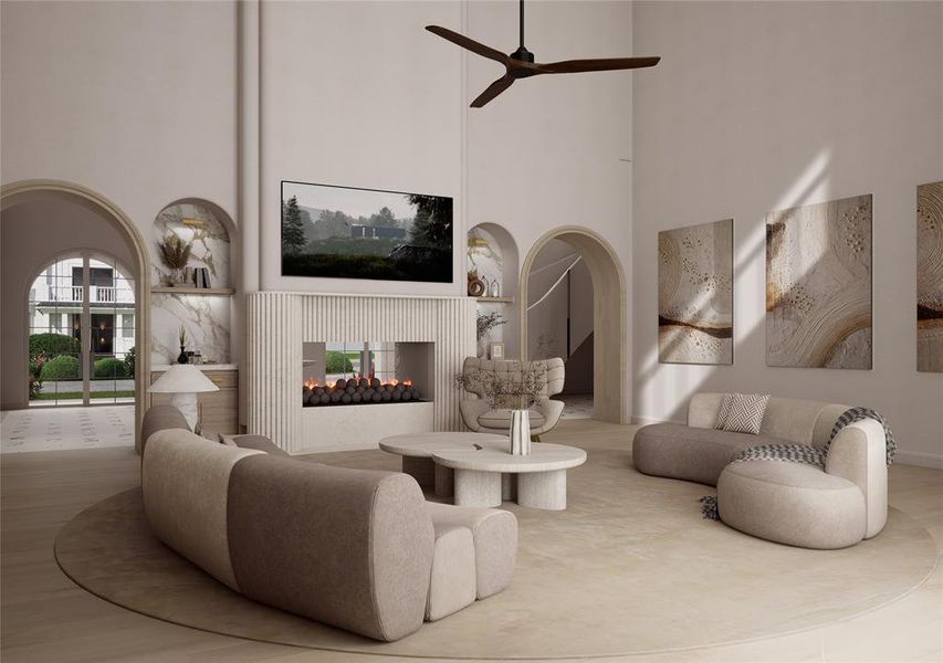 Furnished interior view inside a new home in , Dallas (Image 30). Furnished interior view inside a new home in , Dallas (Image 30).