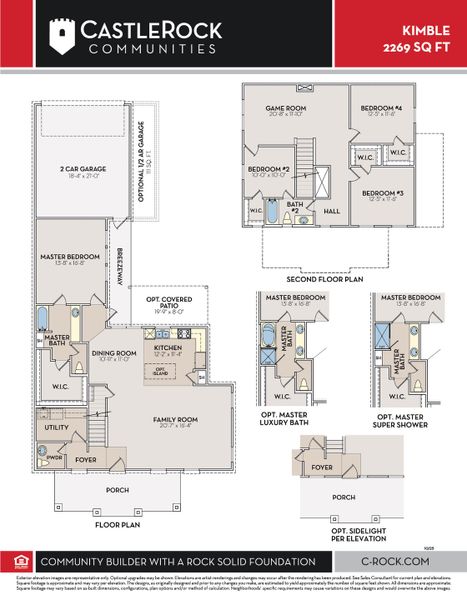2D floor plan layout for the Kimble by CastleRock Communities in Masonbrooke, Murfreesboro, TN (Image 2). 2D floor plan layout for the Kimble by CastleRock Communities in Masonbrooke, Murfreesboro, TN (Image 2).