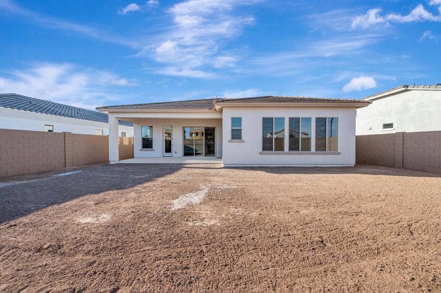 Exterior details and patio area of a home in Alston at Soleo, San Tan Valley (Image 3).