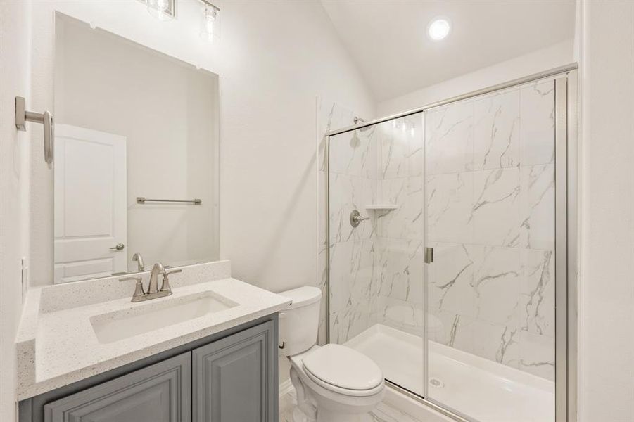 Furnished interior view inside a new home in Union Park Classic 60, Little Elm (Image 17). Furnished interior view inside a new home in Union Park Classic 60, Little Elm (Image 17).