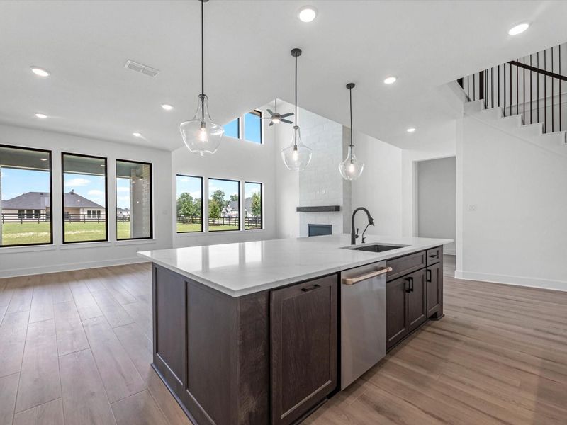 Furnished interior view inside a new home in The Estates at James Lane, Fulshear (Image 9). Furnished interior view inside a new home in The Estates at James Lane, Fulshear (Image 9).