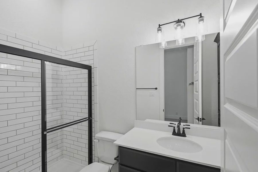 Representative furnished interior of a home built from the Stafford by Chesmar Homes in Prominence 60's, San Antonio (Image 18). Representative furnished interior of a home built from the Stafford by Chesmar Homes in Prominence 60's, San Antonio (Image 18).