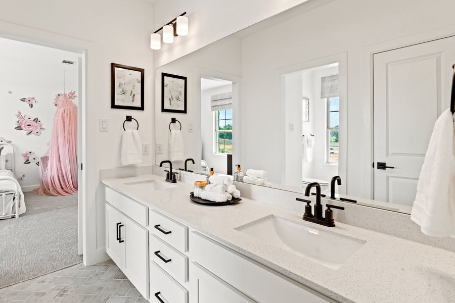 Furnished interior view inside a new home in Enclave at Legacy Hills, Celina (Image 10). Furnished interior view inside a new home in Enclave at Legacy Hills, Celina (Image 10).