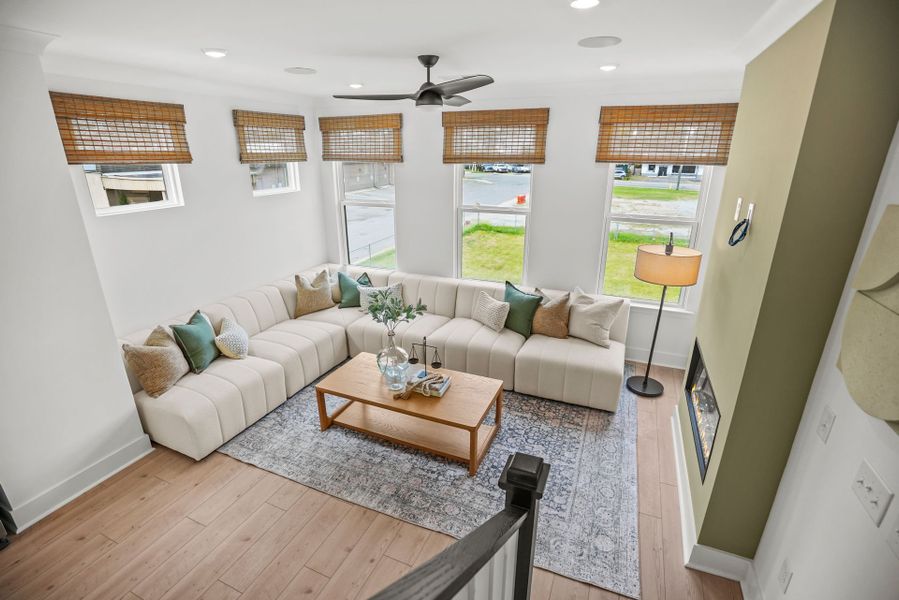 Representative furnished interior of a home built from the Evans by Pulte Homes in West End Heights, Charlotte (Image 12).