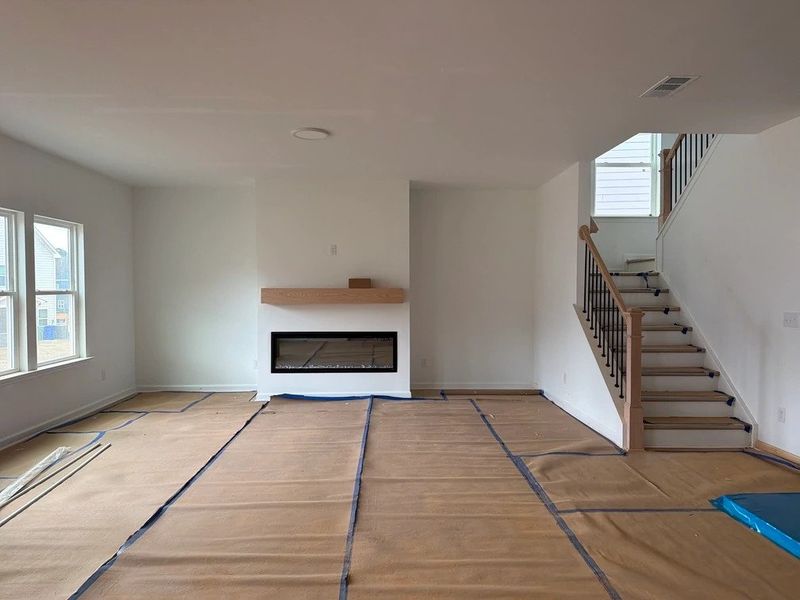 In-progress construction of a new home in Rowland's Grant, Fuquay Varina, NC (Image 14).