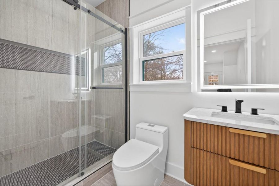 Furnished interior view inside a new home in , Norcross (Image 43).