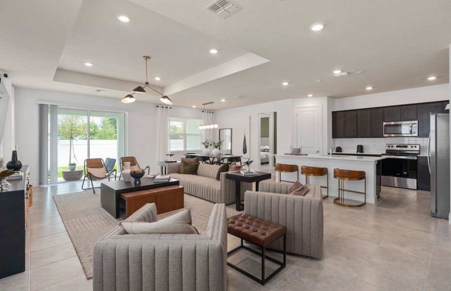 Furnished interior view inside a new home in Canopy Preserve, Deland (Image 6).