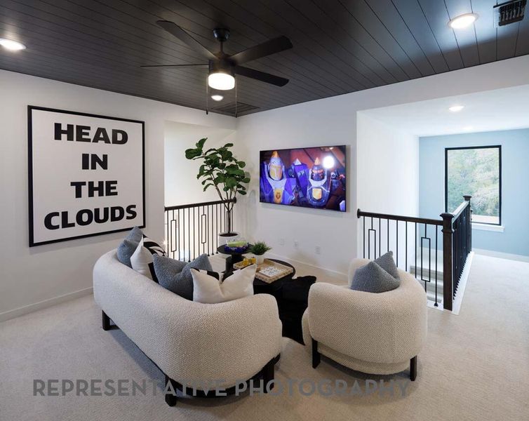 Furnished interior view inside a new home in Easton Park, Austin (Image 11).