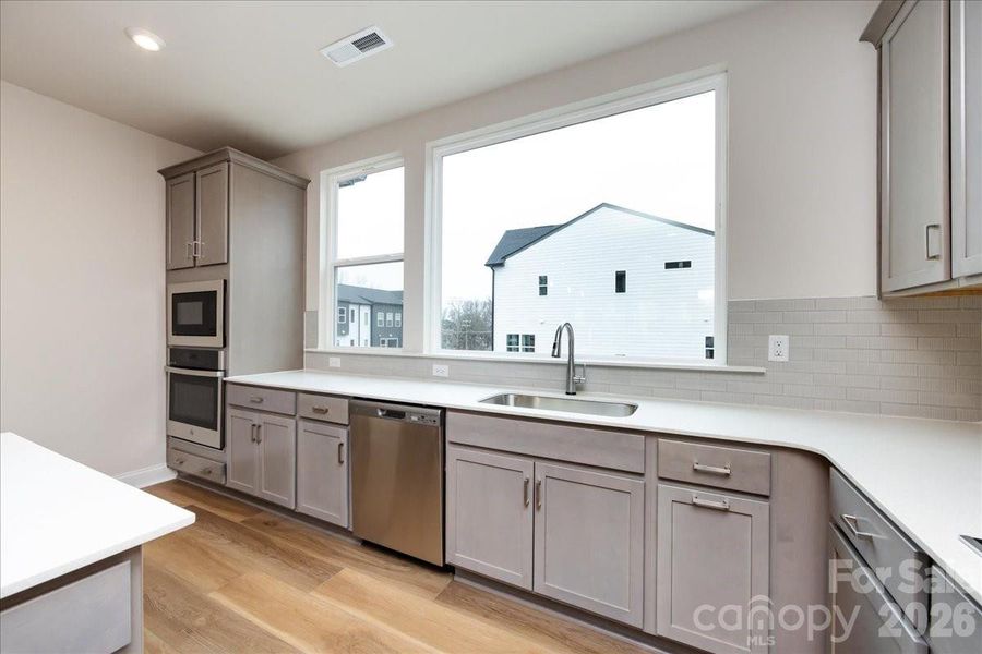 Gourmet Kitchen with Large Windows