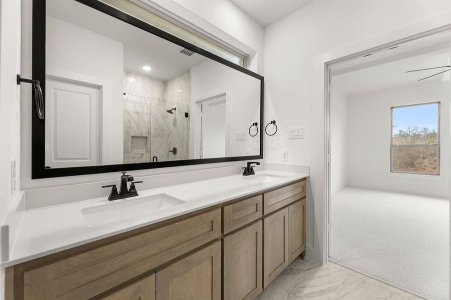 Furnished interior view inside a new home in Trails at Cottonwood Creek, Rowlett (Image 11).