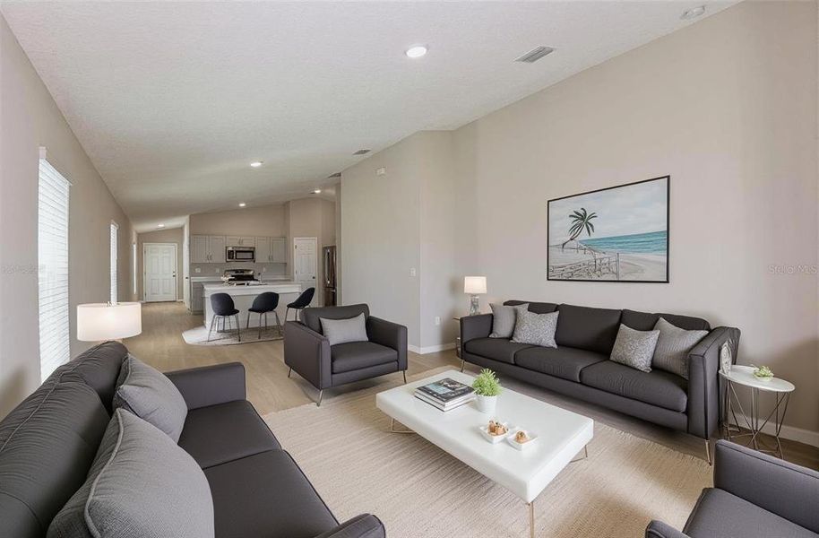 Furnished interior view inside a new home in , Haines City (Image 20).