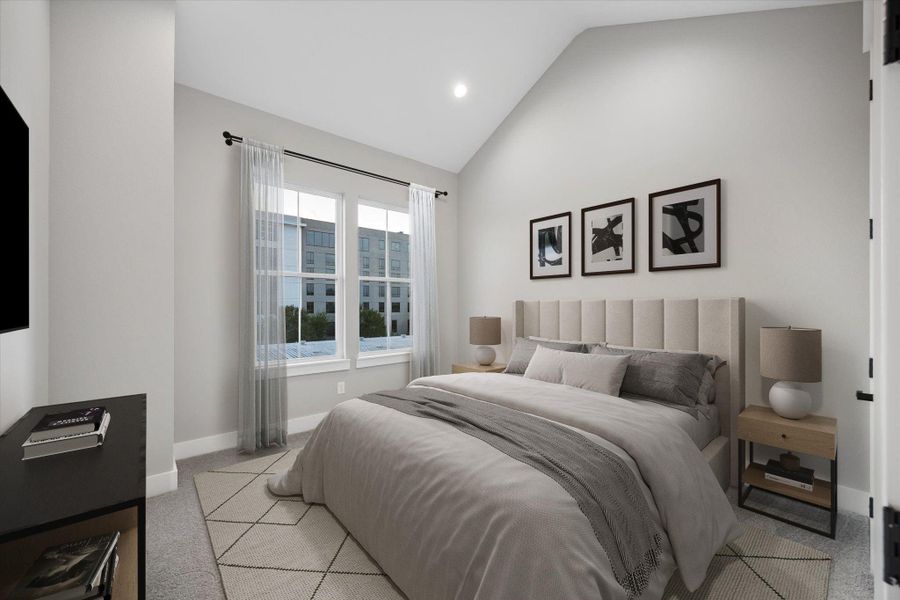 Furnished interior view inside a new home in , Houston (Image 34).