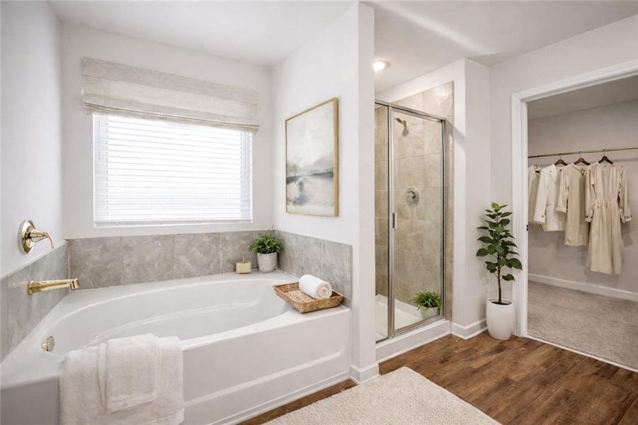 Furnished interior view inside a new home in The Hills at Cedar Creek, Winder (Image 14).