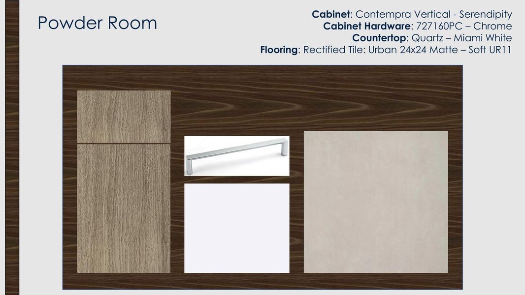 Sample of building materials used in homes in Apex at Avenir, Palm Beach Gardens (Image 8).