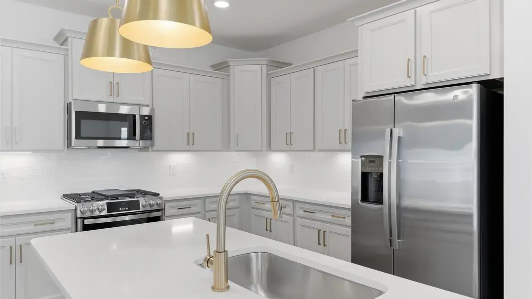 Furnished interior view inside a new home in Village at Midway, Anderson (Image 10).