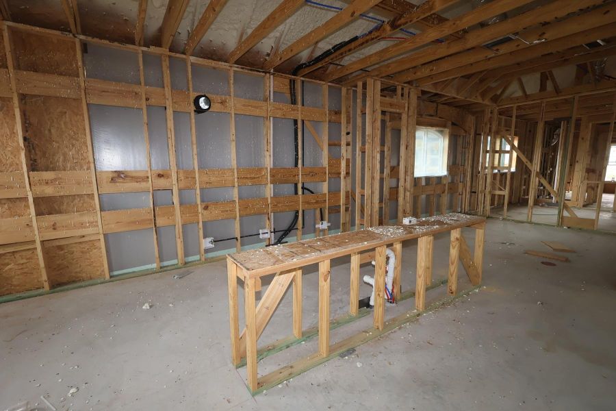 In-progress construction of a new home in Brookewater - Ascent Collection, Rosenberg, TX (Image 3).