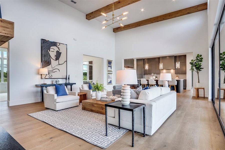 Furnished interior view inside a new home in , Aledo (Image 8).