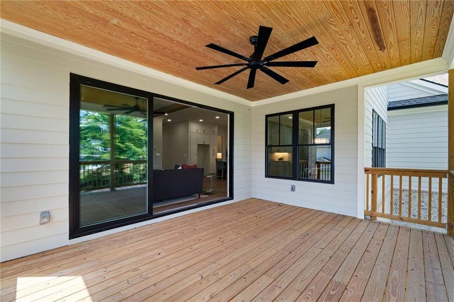 Exterior details and patio area of a home in , Atlanta (Image 3).
