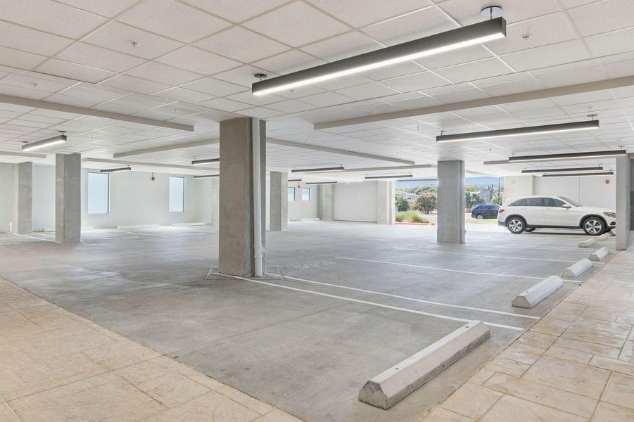 View of parking garage