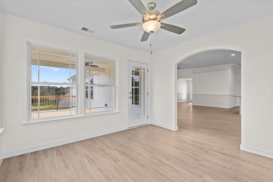 Representative unfurnished interior of a home built from the Drayton by Enchanted Homes in Lonesome Dove, San Antonio (Image 23).