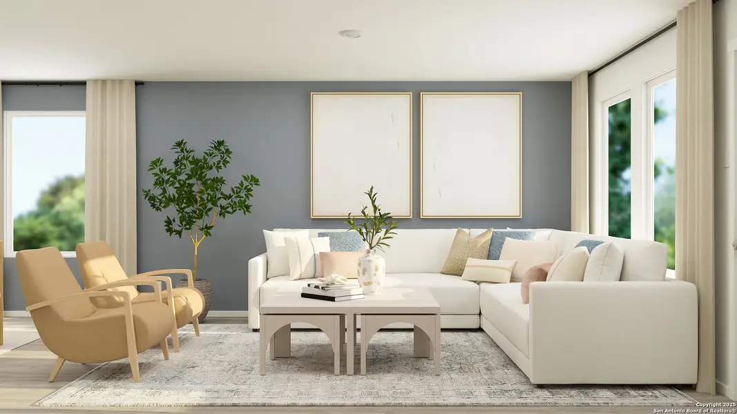 Furnished interior view inside a new home in Randolph Crossing, Converse (Image 3).