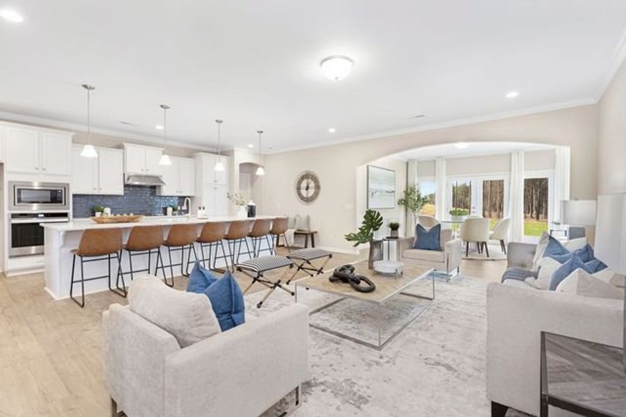 Representative furnished interior of a home built from the Broadway by True Homes in Fairview Forest, Lake Park (Image 9).