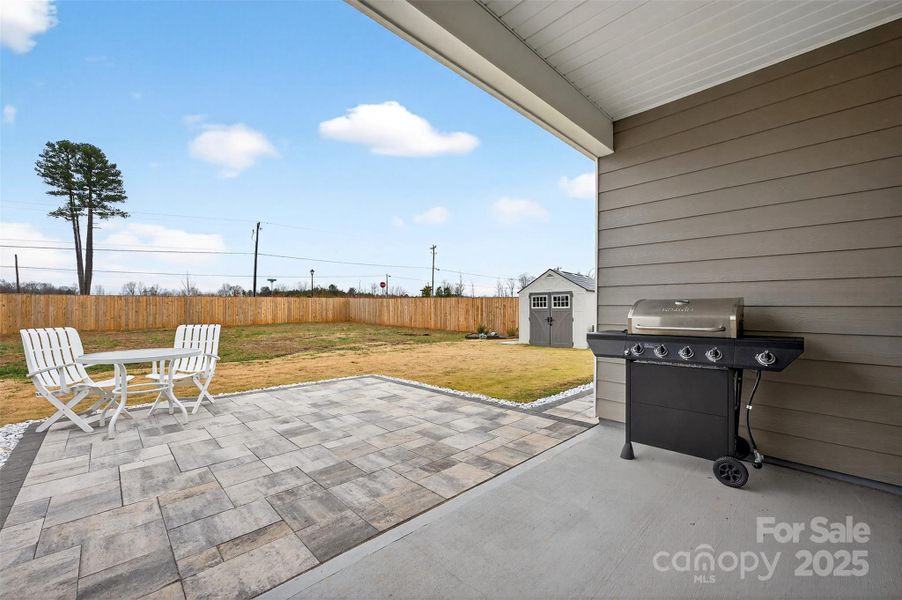 Exterior details and patio area of a home in Saddlebrook, Sherrills Ford (Image 28).