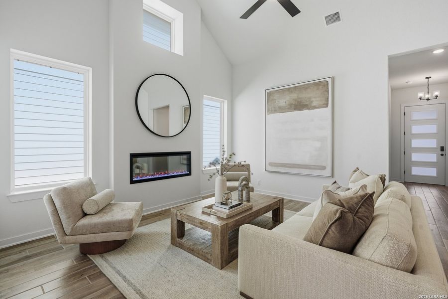 Furnished interior view inside a new home in The Crossvine, Schertz (Image 22).