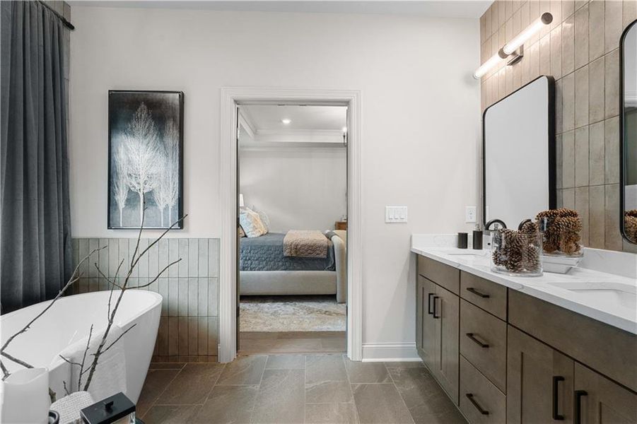 Furnished interior view inside a new home in Palisades, Cumming (Image 13).