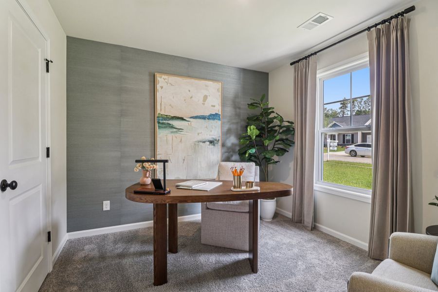 Representative furnished interior of a home built from the Earle by Great Southern Homes in Piney Woods Bluff, Columbia (Image 39). Representative furnished interior of a home built from the Earle by Great Southern Homes in Piney Woods Bluff, Columbia (Image 39).