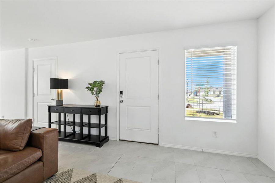 Furnished interior view inside a new home in Preserve at Honey Creek: Cottage Collection, McKinney (Image 3). Furnished interior view inside a new home in Preserve at Honey Creek: Cottage Collection, McKinney (Image 3).
