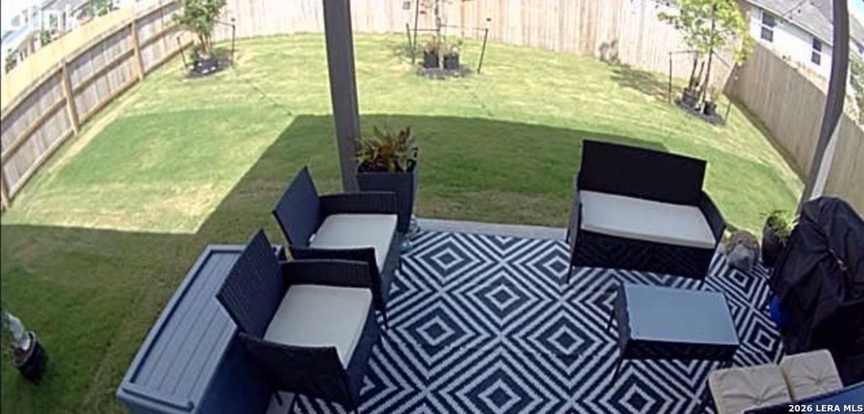 Exterior details and patio area of a home in Bricewood, San Antonio (Image 4).