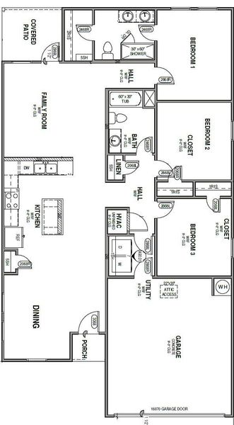 2D floor plan layout of this home in , Bay City, TX (Image 4).
