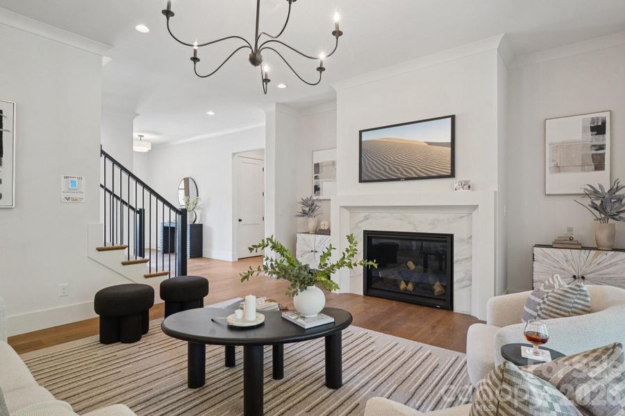 Furnished interior view inside a new home in , Huntersville (Image 18).