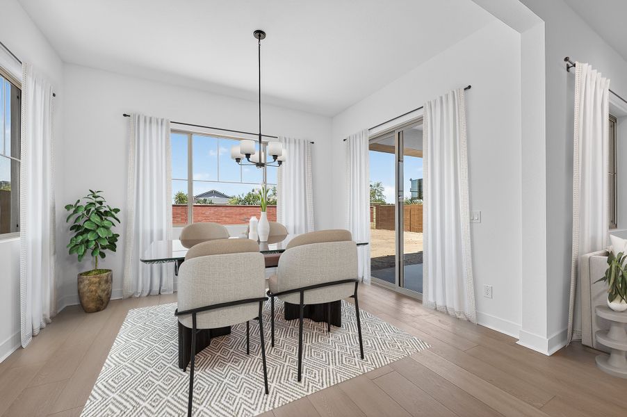 Furnished interior view inside a new home in Ellsworth Ranch, Queen Creek (Image 7).