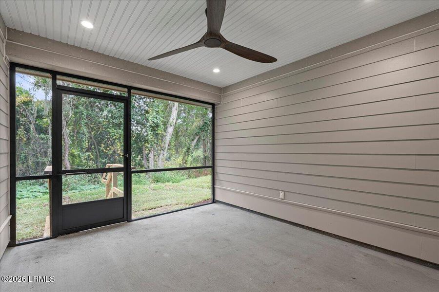 Exterior details and patio area of a home in , Beaufort (Image 44).