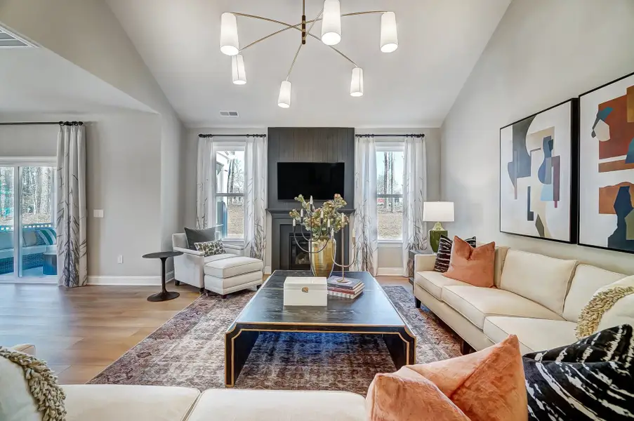 Representative furnished interior of a home built from the Roanoke by Caruso Homes in Sauls Landing, Zebulon (Image 11). Representative furnished interior of a home built from the Roanoke by Caruso Homes in Sauls Landing, Zebulon (Image 11).