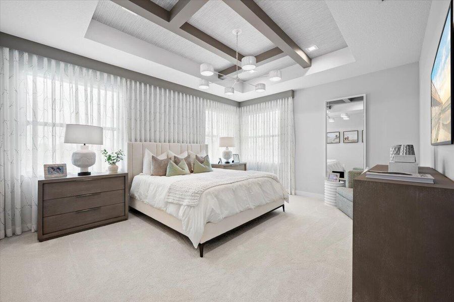 Furnished interior view inside a new home in Apex at Avenir, Palm Beach Gardens (Image 14).