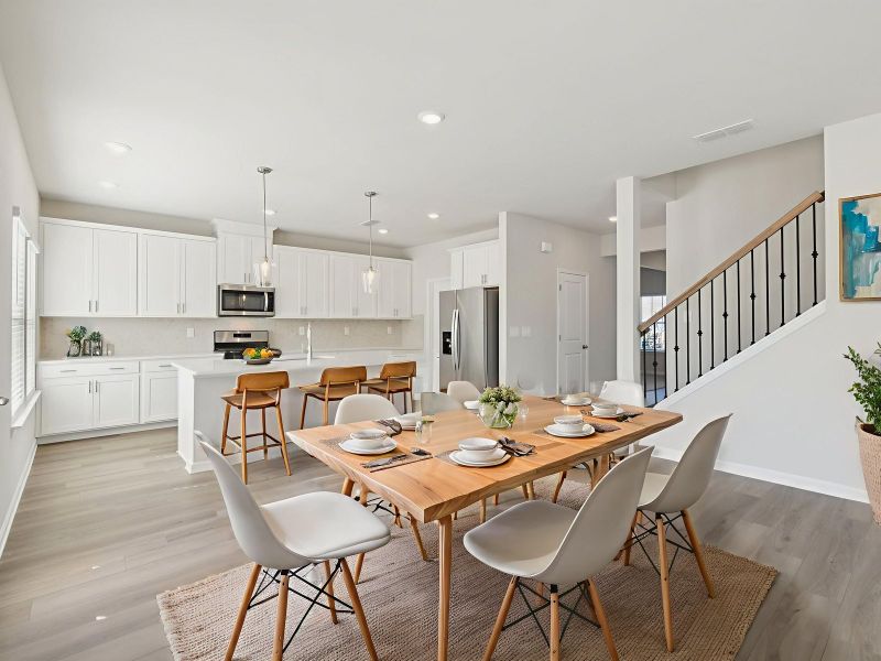 Furnished interior view inside a new home in Preserve at Mountain Creek, Pendergrass (Image 4).
