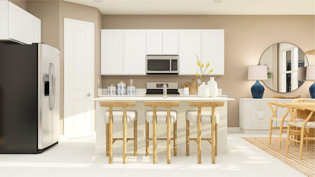 Furnished interior view inside a new home in Arden: The Arcadia Collection, Loxahatchee (Image 13).