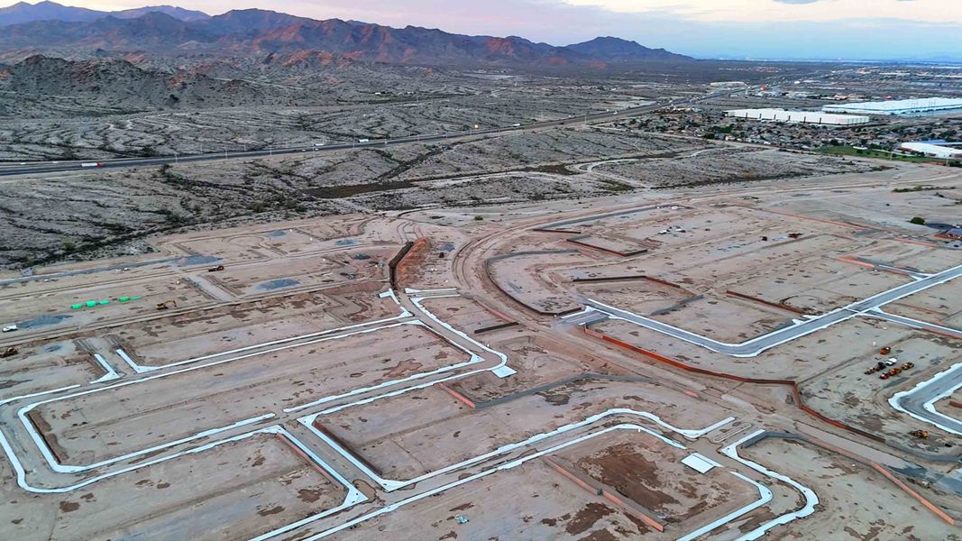 Site preparation for future homes built from the Glacier by D.R. Horton in Westpark, Buckeye (Image 12).