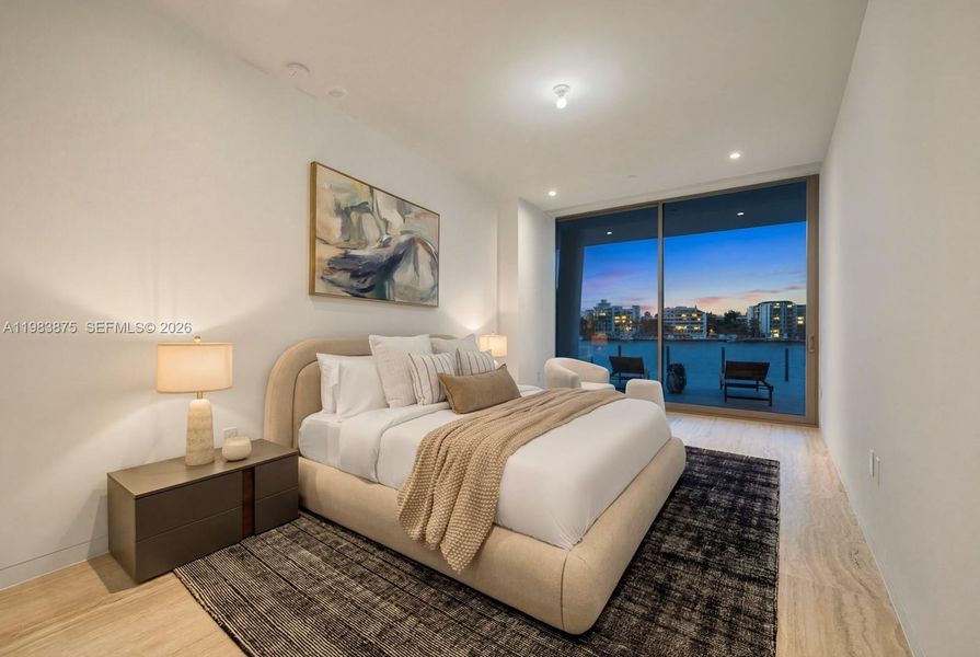 Furnished interior view inside a new home in , Miami (Image 11).